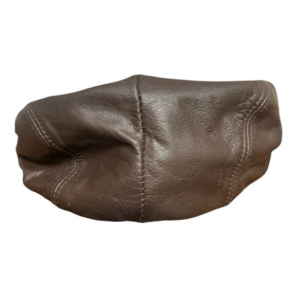 Vintage leather English flat cap Unisex Small - Picture 2 of 6